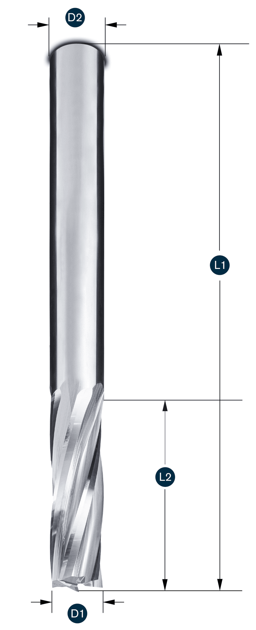 HONEYCOMB-Fräser · rechtsdrall - rechtsschneidend, für Aluminiumwaben
