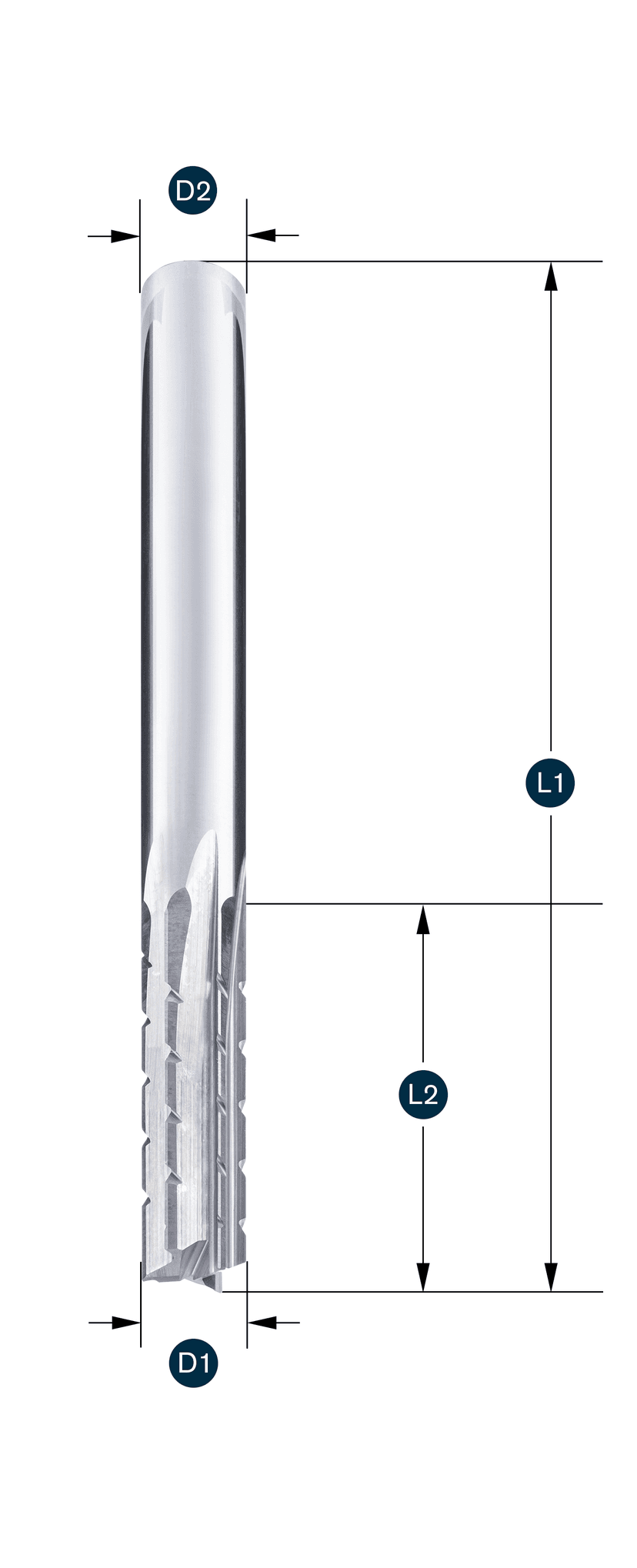 SMC-Schaftfäser Z6 · gerade - rechtsschneidend